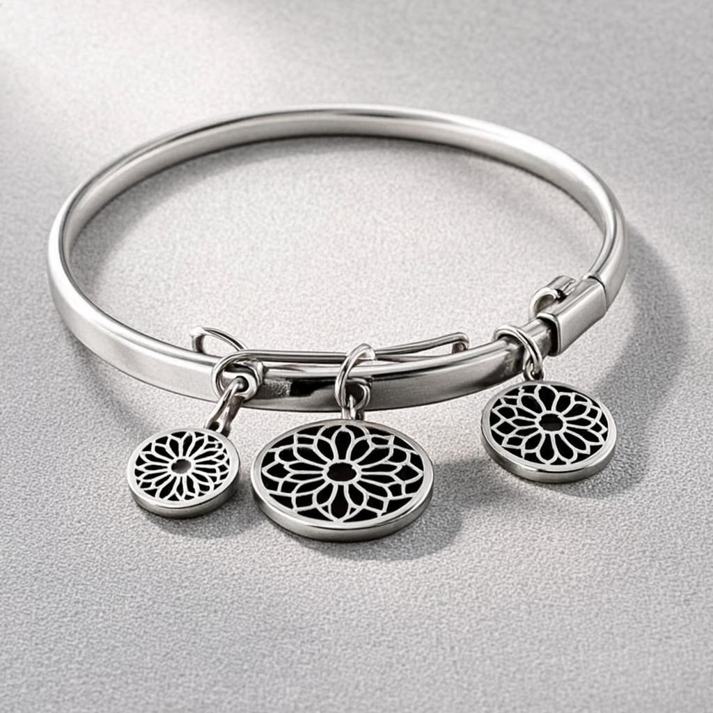 OPZeroTrace engraved steel charms